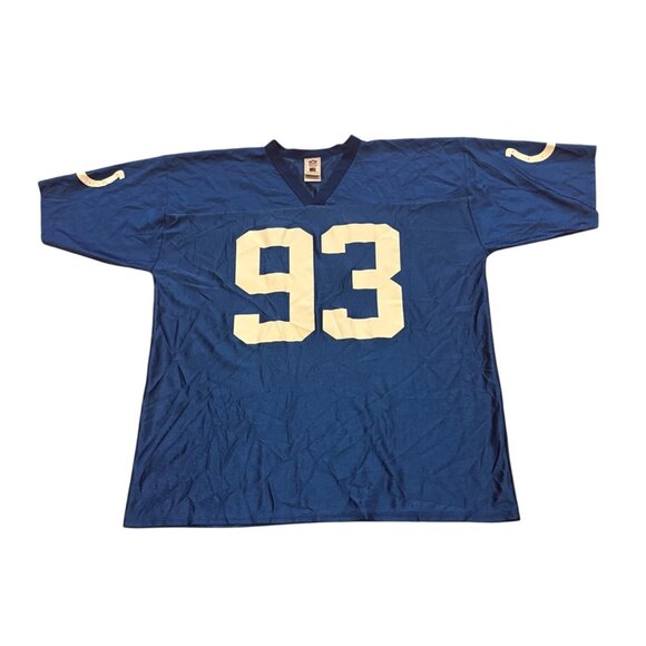 Indianapolis Colts Dwight Freeney #93 NFL Jersey Blue Men's XL - Picture 2 of 8
